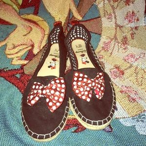 Disney Minnie Mouse Polka Dot Bow Flats